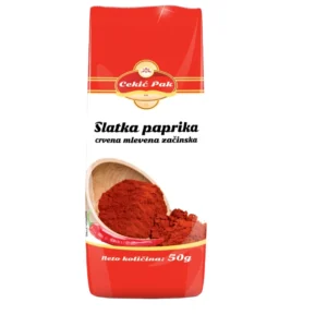 slatka CRVENA MLEVENA 50g Slatka paprika crvena mlevena začinska 50g